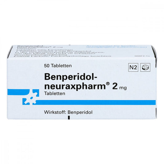 Das Produktfoto zeigt Benperidol-Neuraxpharm 2 Mg Tabletten (50 stk) PZN 04815259