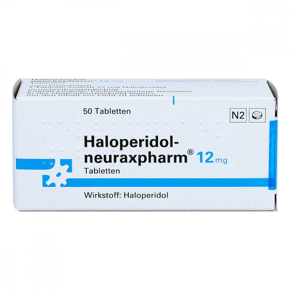 Das Produktfoto zeigt Haloperidol-Neuraxp. 12 Mg Tabletten (50 stk) PZN 04815503