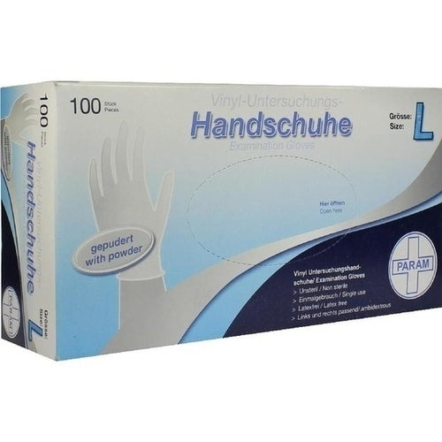 Handschuhe Einmal Vinyl Gepudert L (100 stk)
