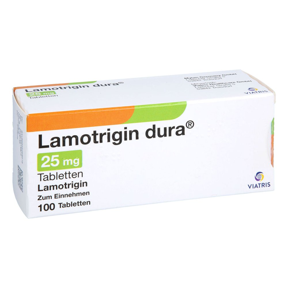Das Produktfoto zeigt Lamotrigin Dura 25 Mg Tabletten (100 stk) PZN 04826501