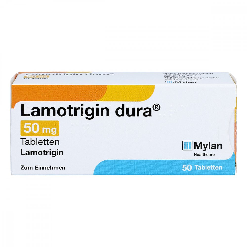 Das Produktfoto zeigt Lamotrigin Dura 50 Mg Tabletten (50 stk) PZN 04827535