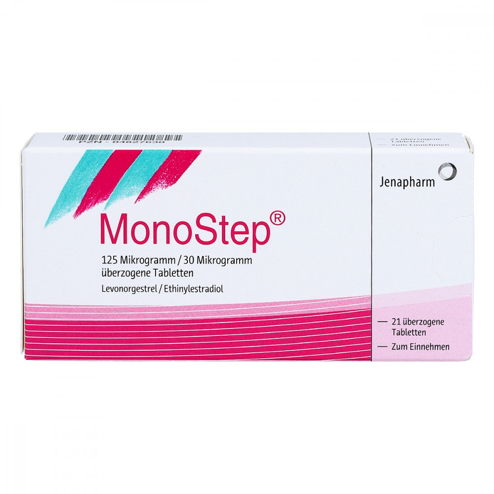 Das Produktfoto zeigt Monostep Überzogene Tabletten (21 stk) PZN 04827630