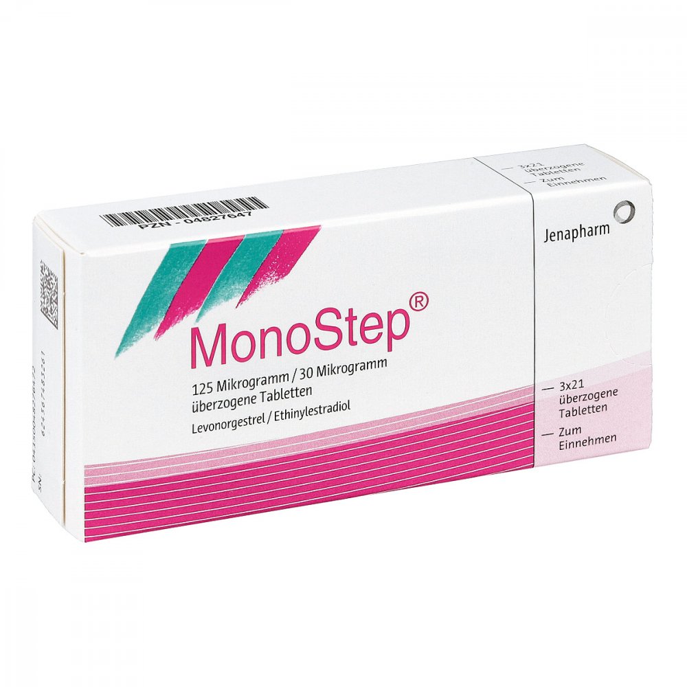 Das Produktfoto zeigt Monostep Überzogene Tabletten (3X21 stk) PZN 04827647