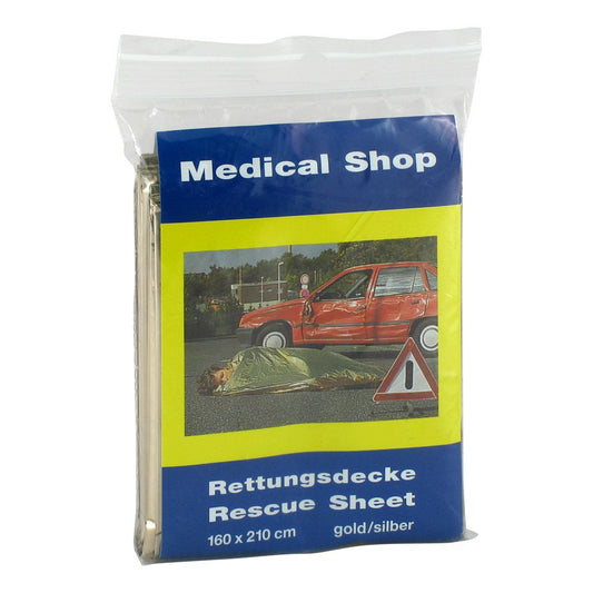 Rettungsdecke Ypsisave 160x210 Cm Gold/Silber (1 stk)