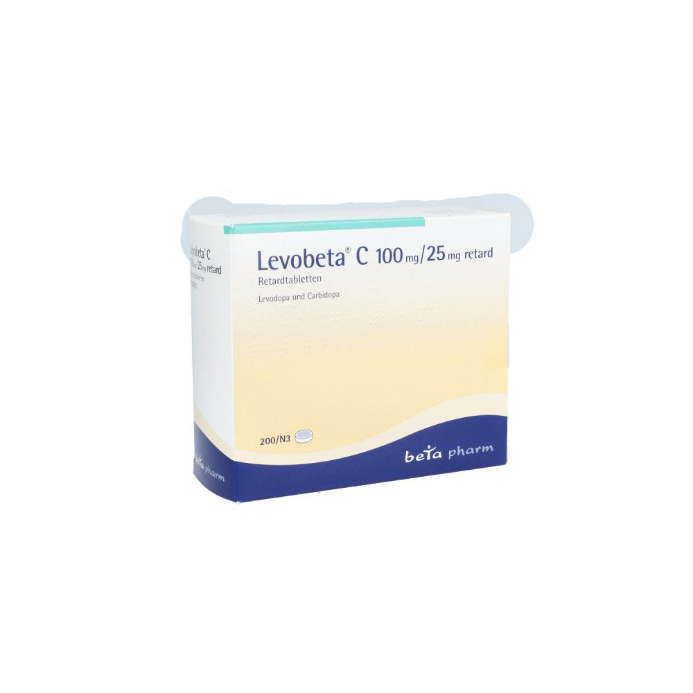 Das Produktfoto zeigt Levobeta C 100mg/25mg Retard Tabl. (200 stk) PZN 04832430