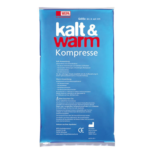 Das Produktfoto zeigt Kalt-Warm Kompresse 21x40 Cm (1 stk) PZN 04861874