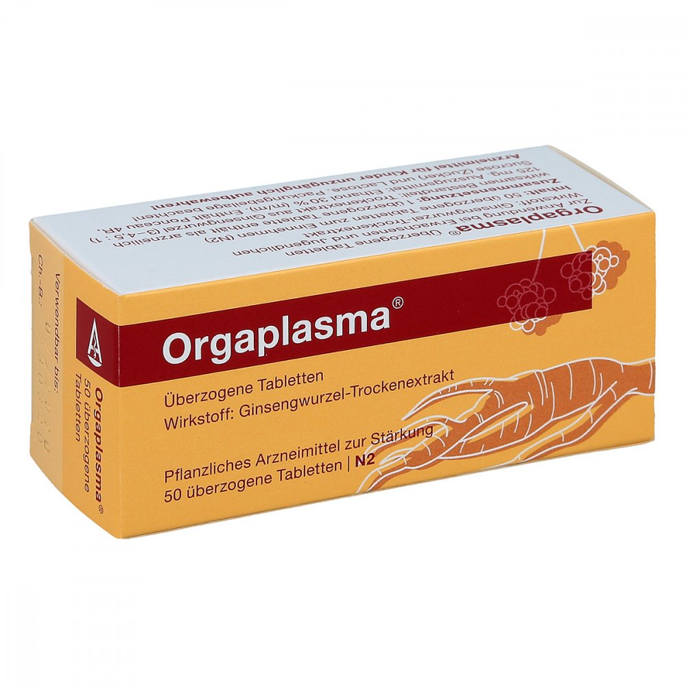 Orgaplasma Überzogene Tabletten (50 stk)