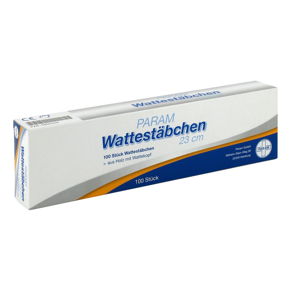 Das Produktfoto zeigt Wattestab M.Wattekopf 23 Cm (100 stk) PZN 04866564