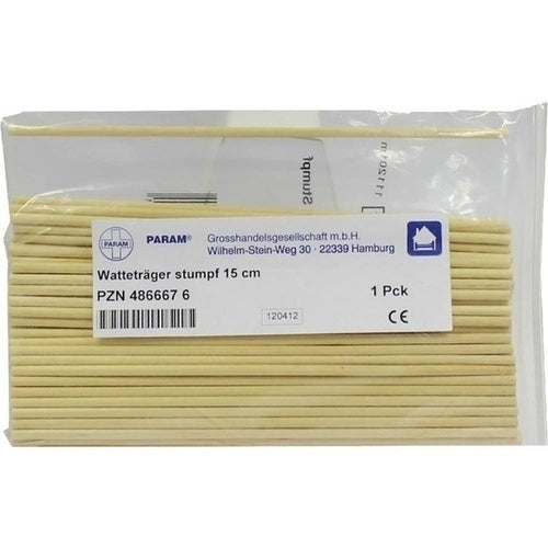 Das Produktfoto zeigt Watteträger 15 Cm Stumpf (100 stk) PZN 04866676