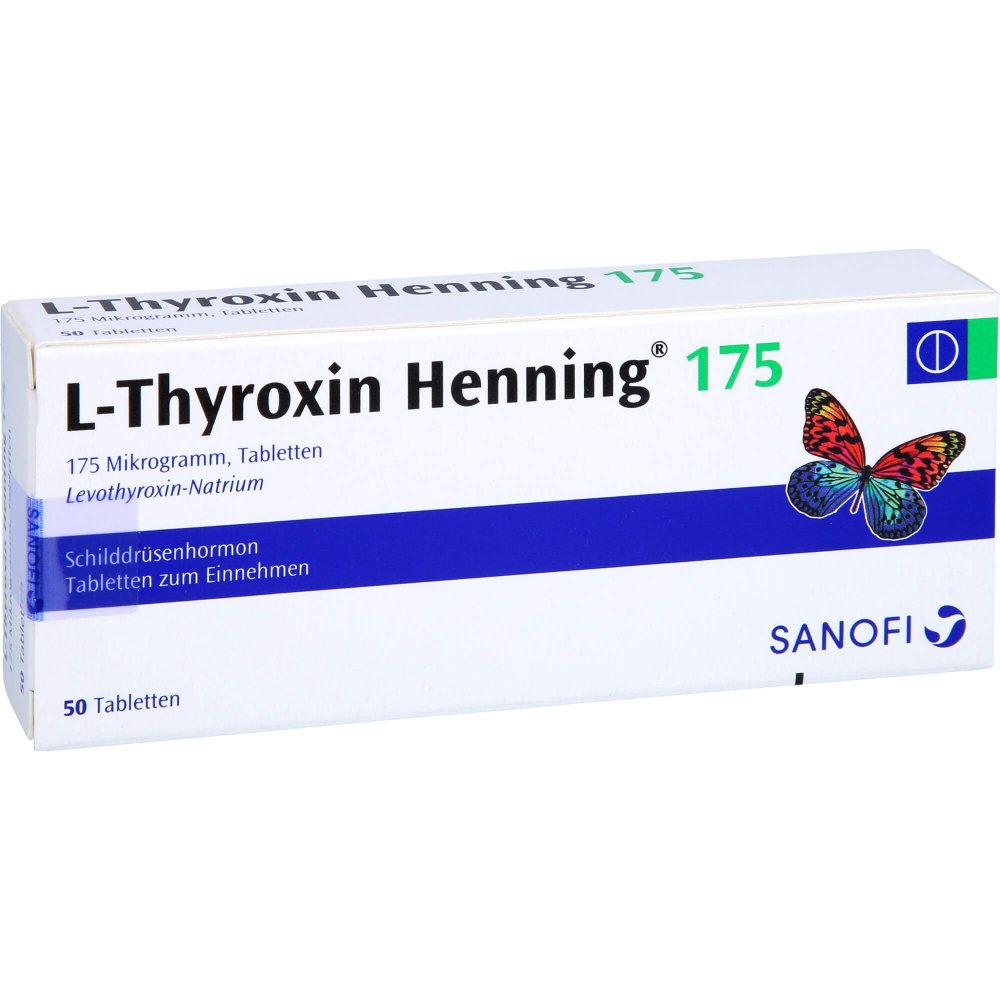 Das Produktfoto zeigt L-Thyroxin 175 Henning Tabletten (50 stk) PZN 04876203
