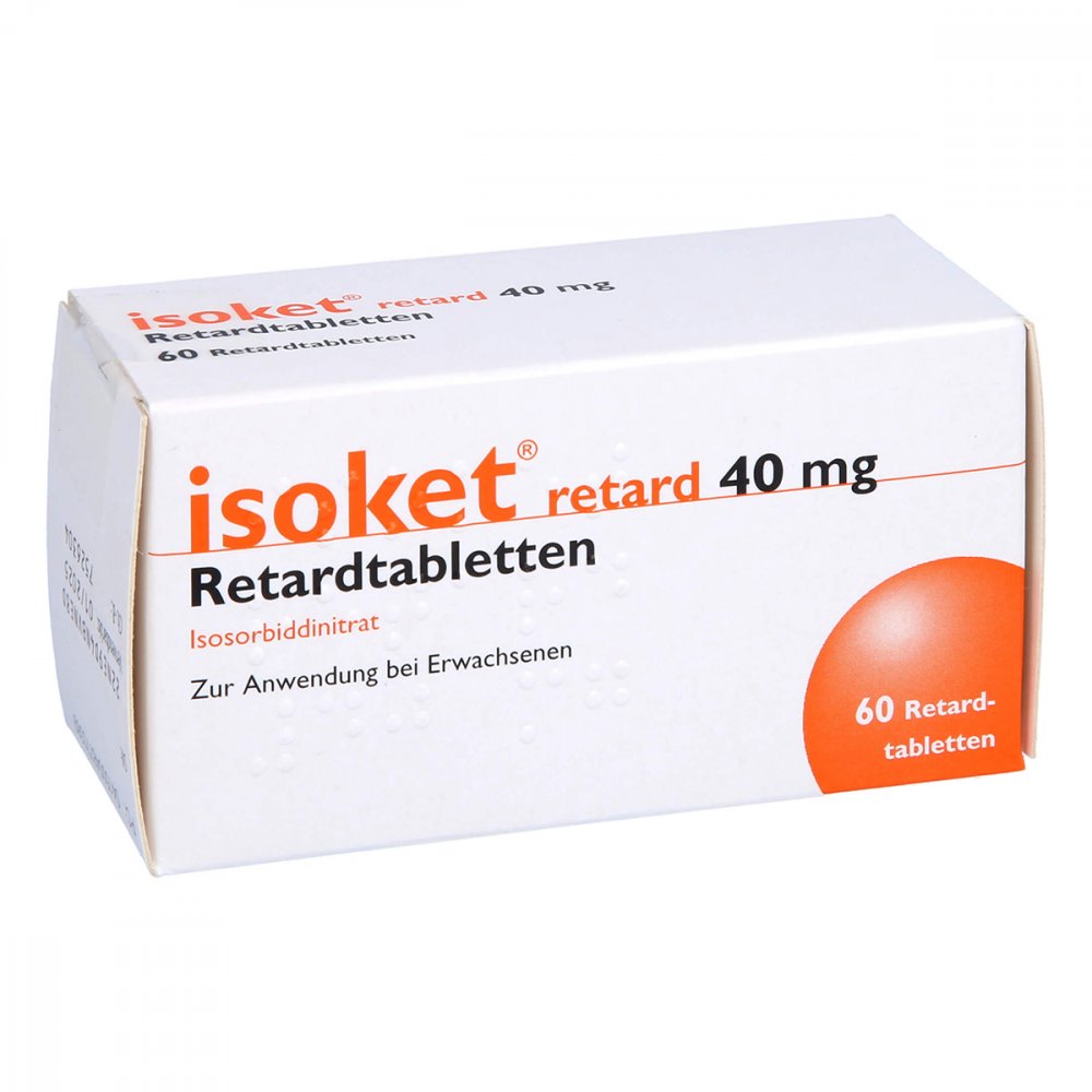 Das Produktfoto zeigt Isoket Retard 40 Mg Retardtabletten (60 stk) PZN 04877036