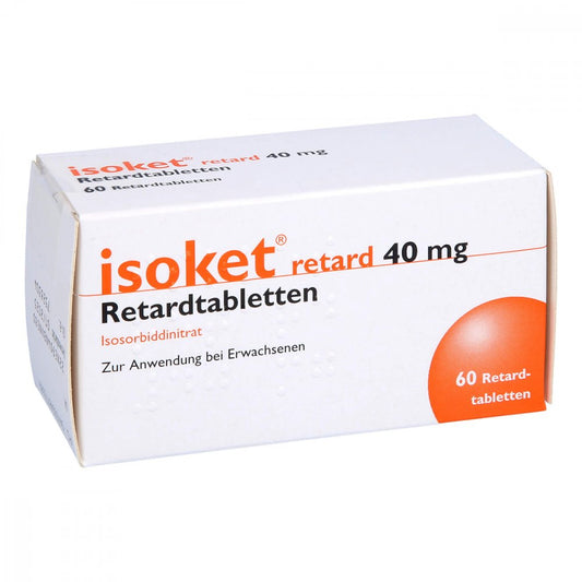 Das Produktfoto zeigt Isoket Retard 40 Mg Retardtabletten (60 stk) PZN 04877036