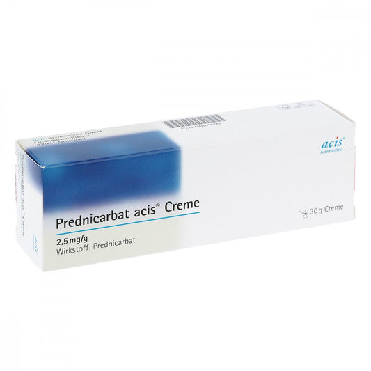 Das Produktfoto zeigt Prednicarbat Acis Creme (30 g) PZN 04881500