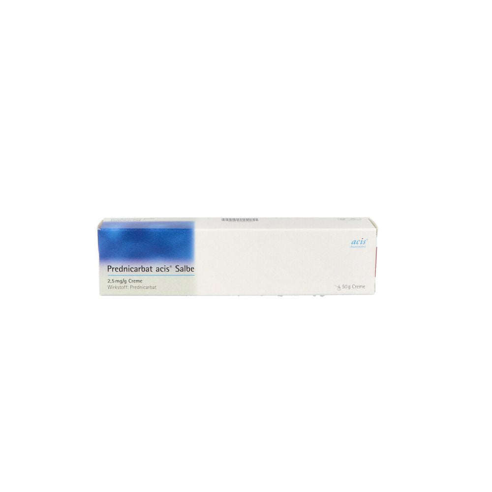 Das Produktfoto zeigt Prednicarbat Acis Salbe (50 g) PZN 04884467
