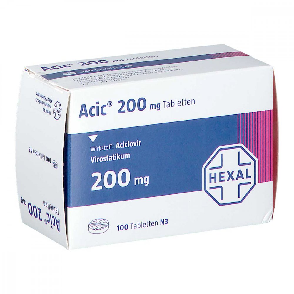 Das Produktfoto zeigt Acic 200 Tabletten (100 stk) PZN 04887715