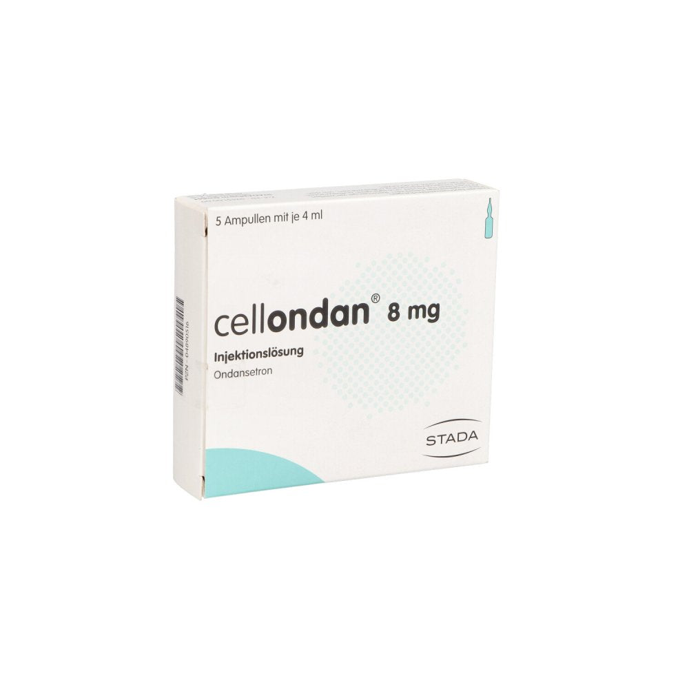 Das Produktfoto zeigt Cellondan 8 Mg Injektionslösung (5 stk) PZN 04890516