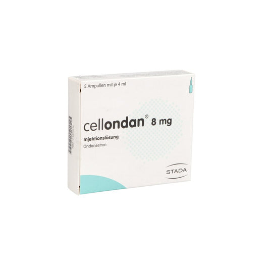 Das Produktfoto zeigt Cellondan 8 Mg Injektionslösung (5 stk) PZN 04890516