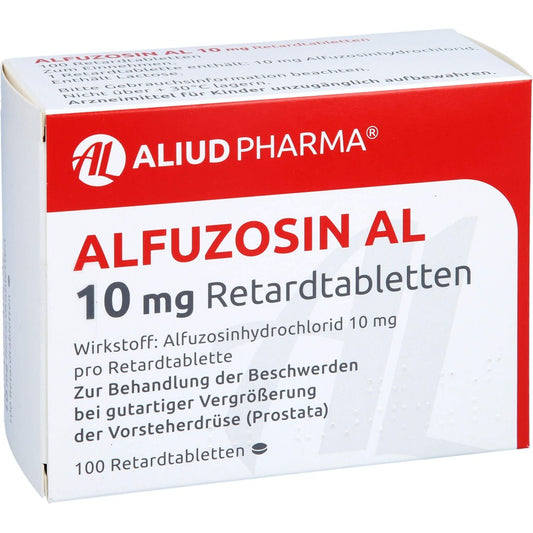 Das Produktfoto zeigt Alfuzosin Al 10 Mg Retardtabletten (100 stk) PZN 04890717