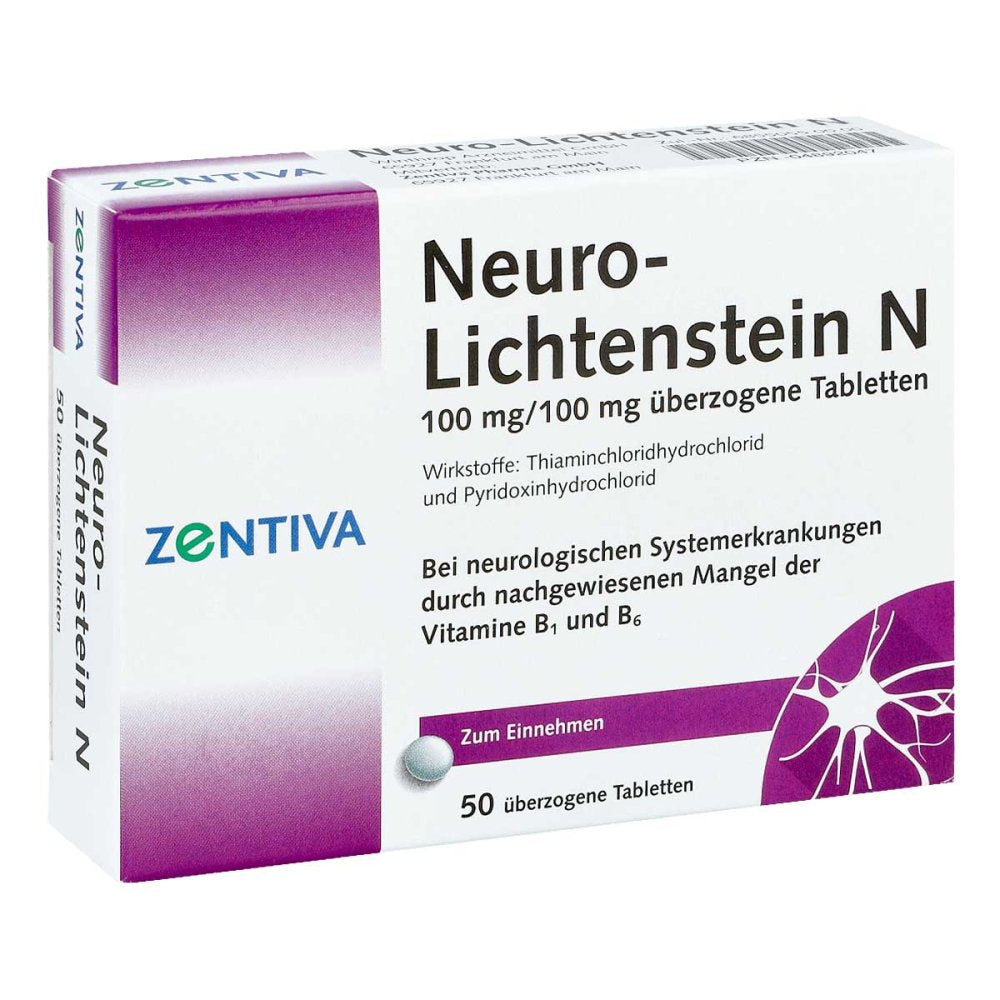 Das Produktfoto zeigt Neuro Lichtenstein N Dragees (50 stk) PZN 04892047