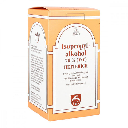 Isopropylalkohol 70% V/V Hetterich (500 ml)
