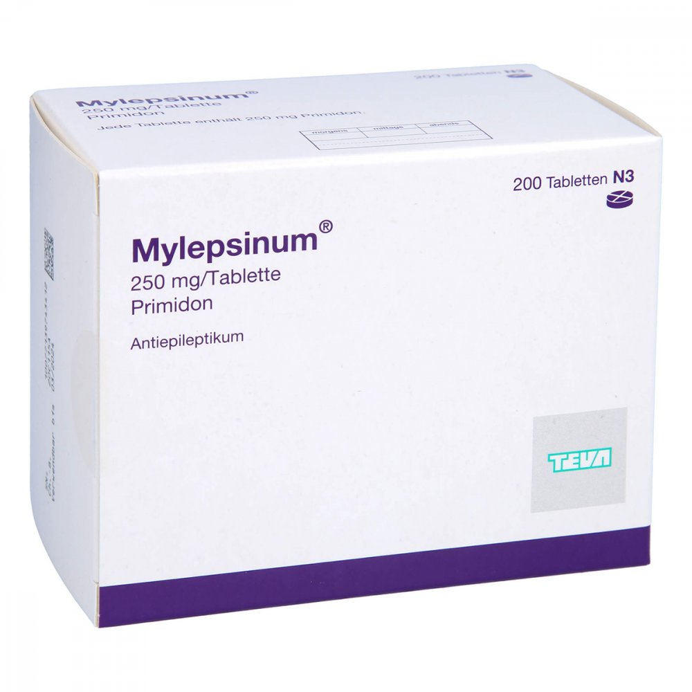 Das Produktfoto zeigt Mylepsinum Tabletten (200 stk) PZN 04896430