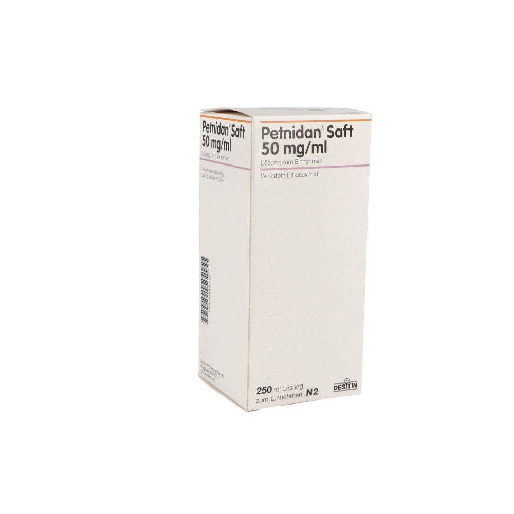 Das Produktfoto zeigt Petnidan Saft (250 ml) PZN 04897197