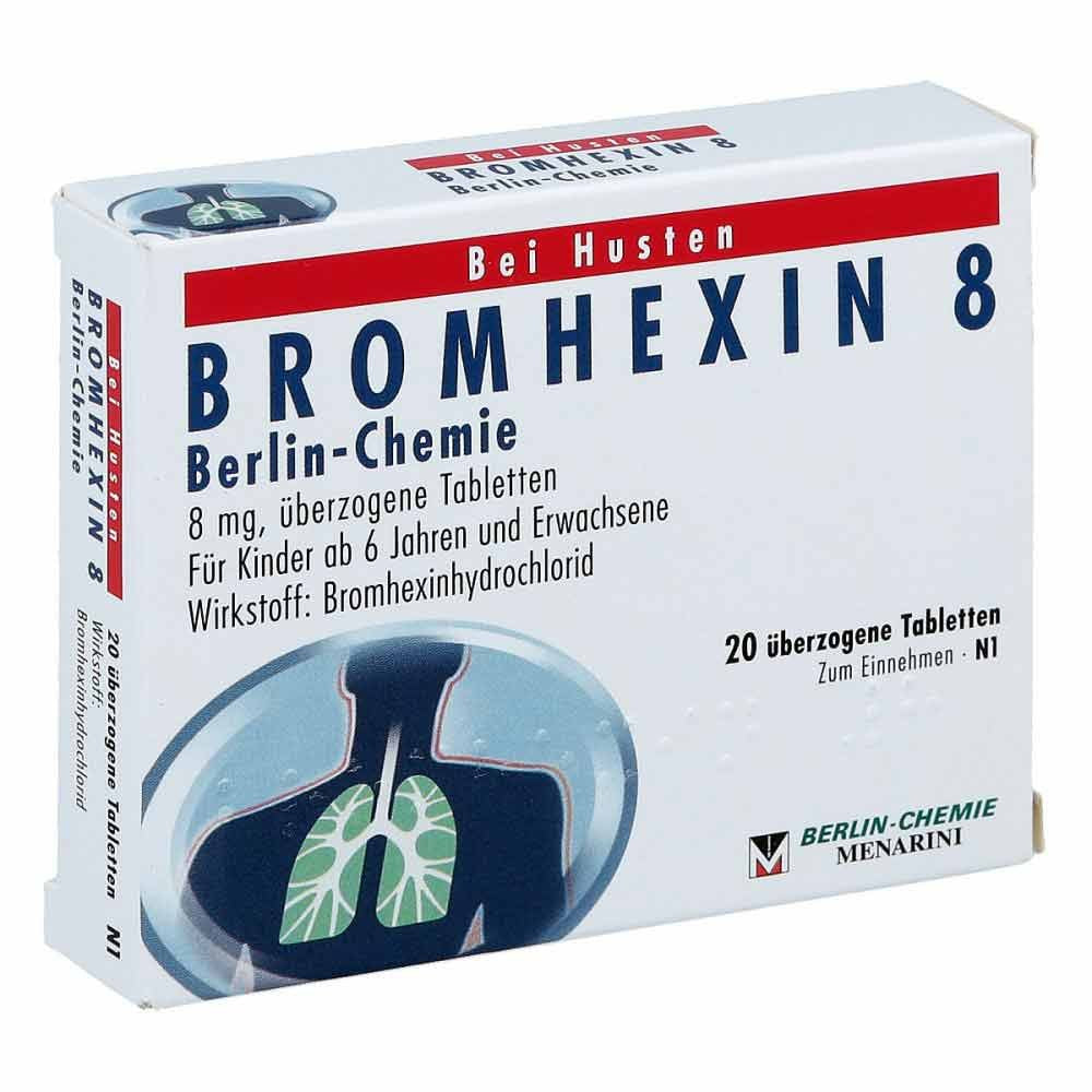 Bromhexin 8 Berlin Chemie Überzogene Tabletten (20 stk)