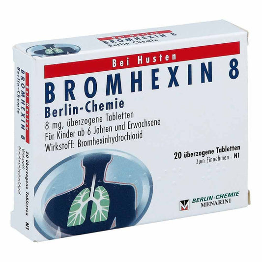 Bromhexin 8 Berlin Chemie Überzogene Tabletten (20 stk)