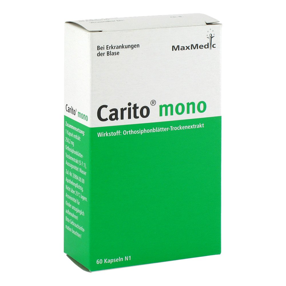 Das Produktfoto zeigt Carito Mono Kapseln (60 stk) PZN 04908512