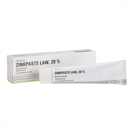Das Produktfoto zeigt Zinkpaste Law (50 g) PZN 04909204