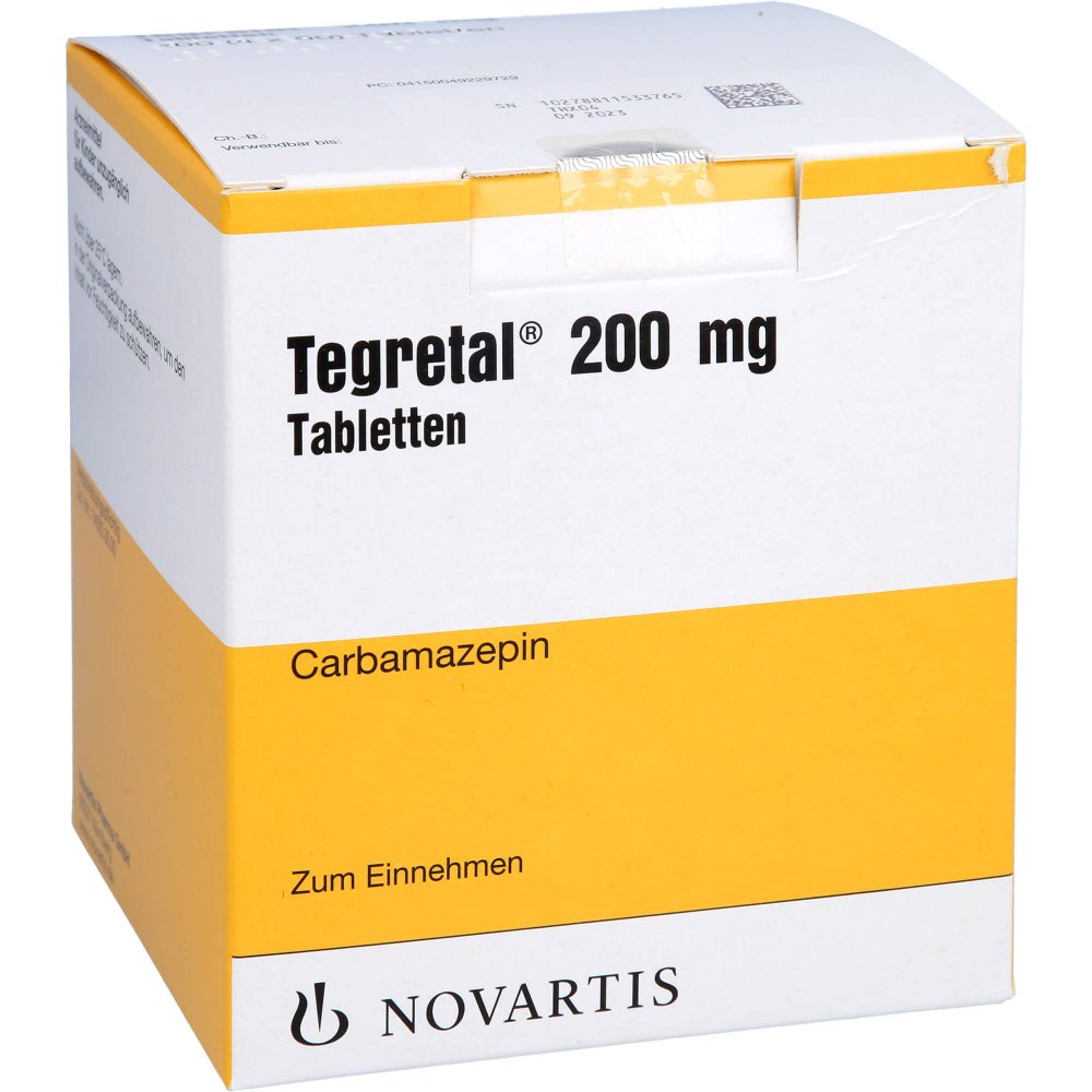 Das Produktfoto zeigt Tegretal 200 Tabletten (200 stk) PZN 04922972