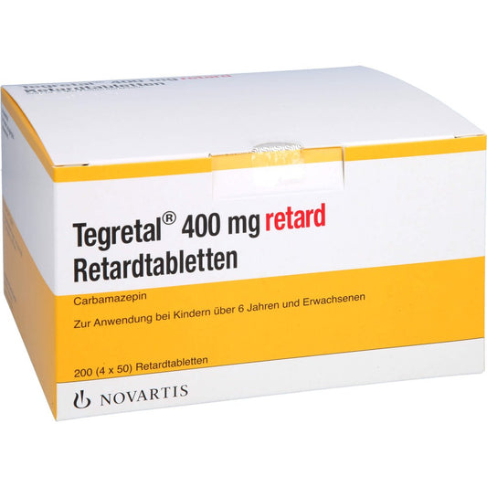 Das Produktfoto zeigt Tegretal 400 Retard Tabl. (200 stk) PZN 04922995
