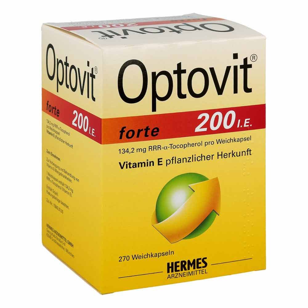 Das Produktfoto zeigt Optovit Forte Kapseln (270 stk) PZN 04923776