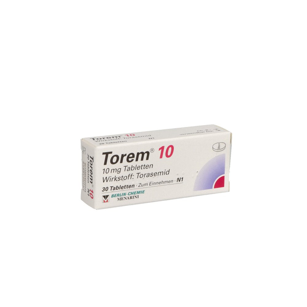 Das Produktfoto zeigt Torem 10 Tabletten (30 stk) PZN 04927099