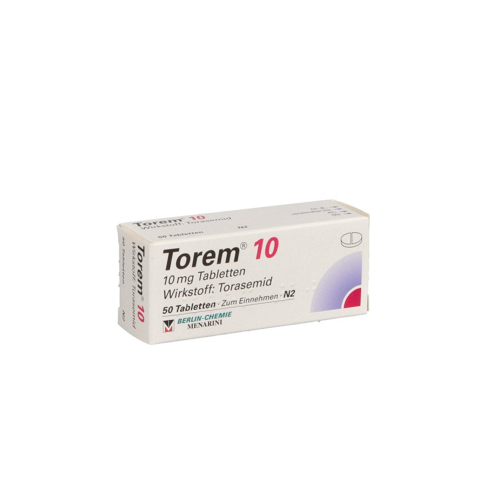 Das Produktfoto zeigt Torem 10 Tabletten (50 stk) PZN 04927107