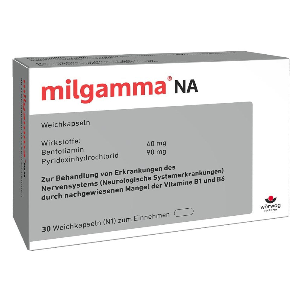 Das Produktfoto zeigt Milgamma Na Weichkapseln (30 stk) PZN 04929655