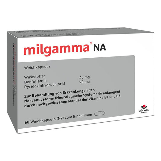 Das Produktfoto zeigt Milgamma Na Weichkapseln (60 stk) PZN 04929661