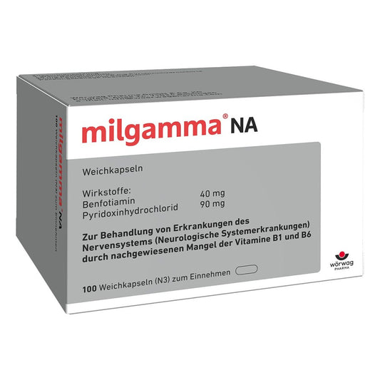 Das Produktfoto zeigt Milgamma Na Weichkapseln (100 stk) PZN 04929678