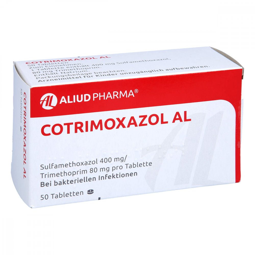 Das Produktfoto zeigt Cotrimoxazol Al 400/80 Tabletten (50 stk) PZN 04930598
