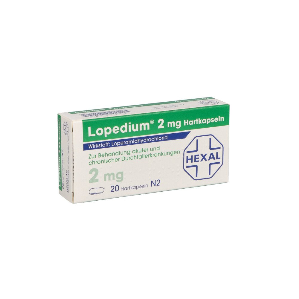 Das Produktfoto zeigt Lopedium Hartkapseln (20 stk) PZN 04933326