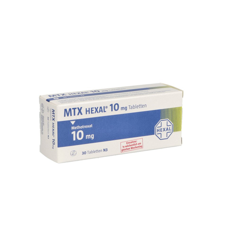 Das Produktfoto zeigt Mtx Hexal 10 Mg Tabletten (30 stk) PZN 04939139