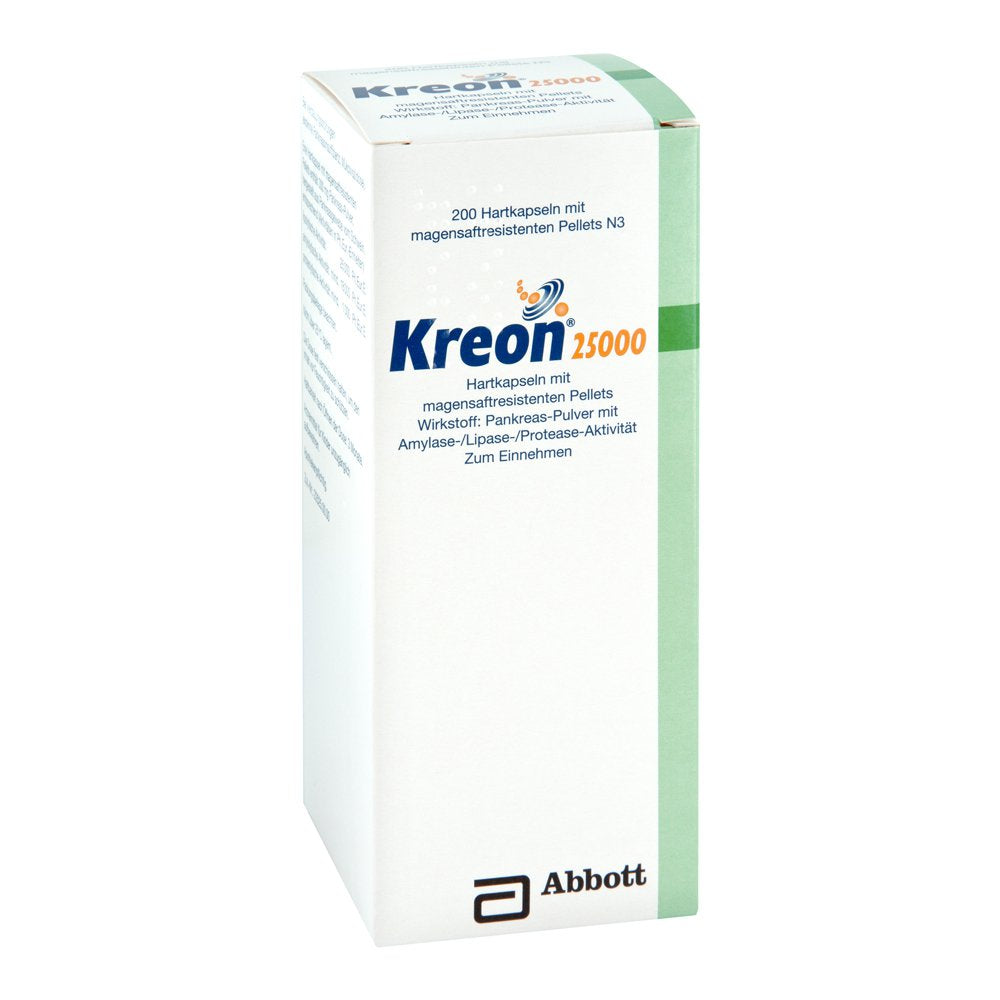 Kreon 25.000 Hartkps.M.Magensaftr.Überz.Pellets (200 stk)