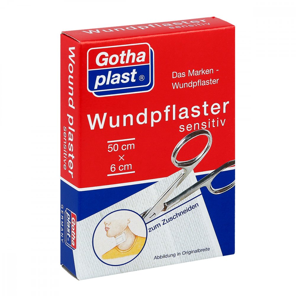 Gothaplast Wundpfl.Sensitiv 6 Cmx0,5 M Geschnitten (1 stk)