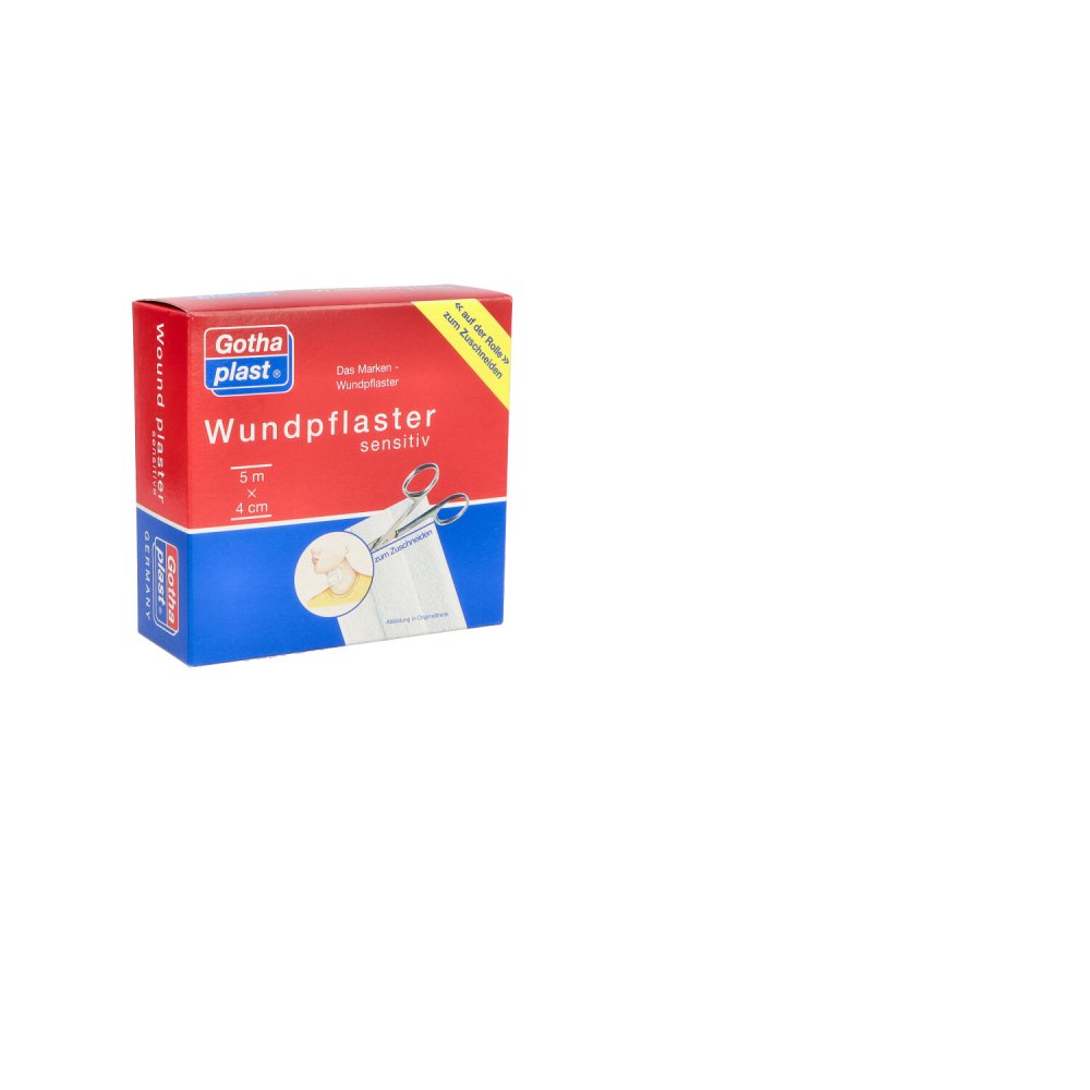 Das Produktfoto zeigt Gothaplast Wundpfl.Sensitiv 4 Cmx5 M (1 stk) PZN 04951212