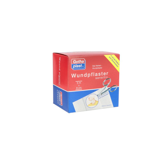 Das Produktfoto zeigt Gothaplast Wundpfl.Sensitiv 8 Cmx5 M (1 stk) PZN 04951235