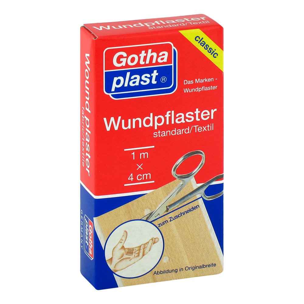 Das Produktfoto zeigt Gothaplast Wundpfl.Stand.4 Cmx1 M Geschnitten (1 stk) PZN 04951270