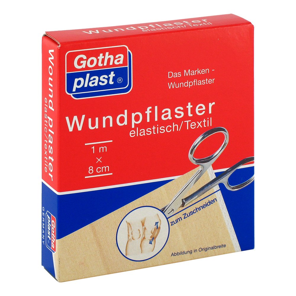 Das Produktfoto zeigt Gothaplast Wundpfl.Elast.8 Cmx1 M Geschnitten (1 stk) PZN 04951413