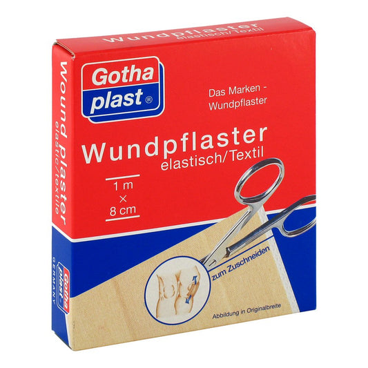 Das Produktfoto zeigt Gothaplast Wundpfl.Elast.8 Cmx1 M Geschnitten (1 stk) PZN 04951413