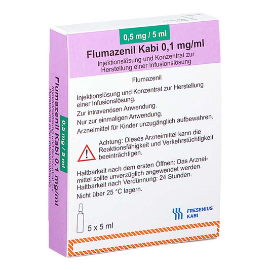 Flumazenil Kabi 0,1 Mg/Ml Injektionslsg.Glasamp. (5X5 ml)