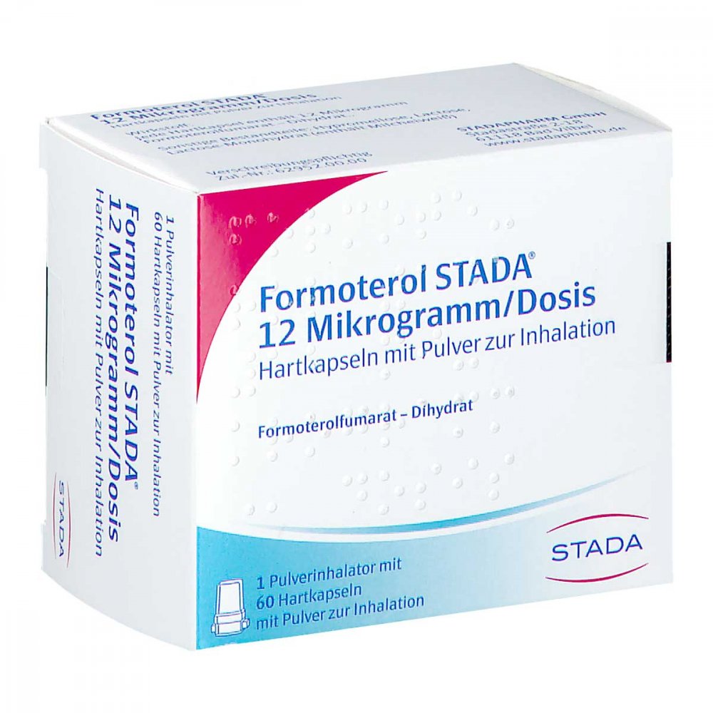 Das Produktfoto zeigt Formoterol Stada 12 Mikrogramm/Dos.Hkp.M.Plv.Z.In. (60 stk) PZN 04978205